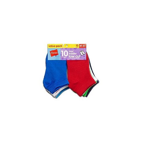 Hanes Boys' Toddler Low Cut 10-Pack