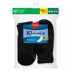 Hanes Boys' Ankle EZ Sort® Socks 10-Pack