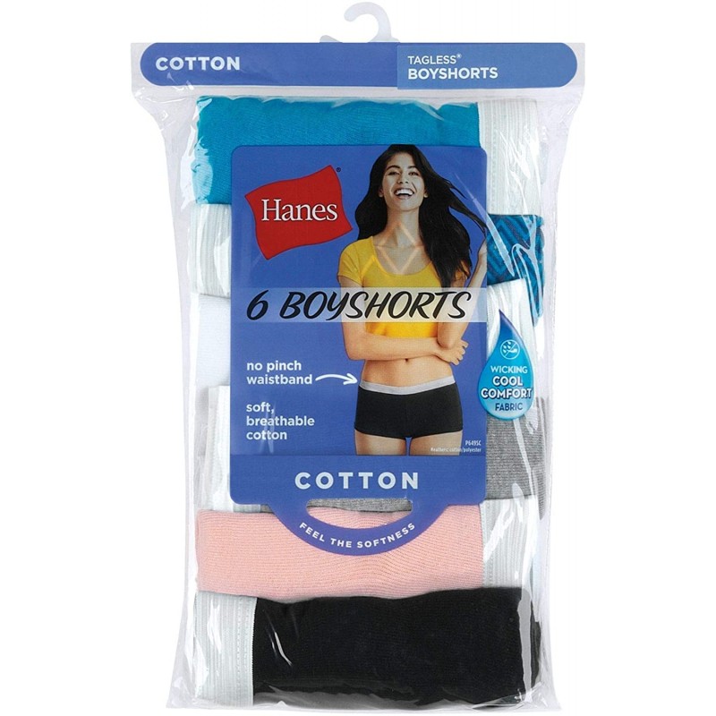 Hanes Women's Cotton Boy Brief, 6-Pack - Cheap Product
