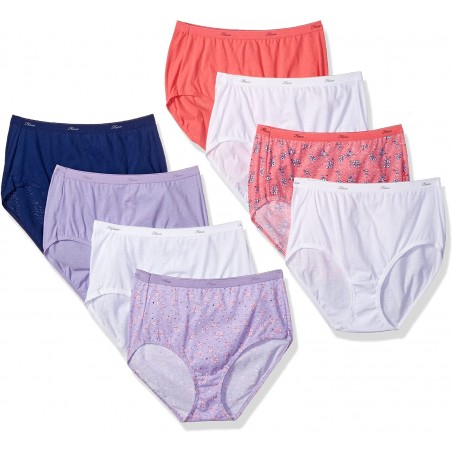 Hanes Women's Brief 8-Pack (6+2 Free Bonus Pack)