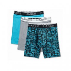 Hanes Ultimate™ Men's Comfort Flex Fit® Cotton/Modal Boxer Briefs Assorted 3-Pack