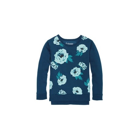 Hanes Girls' High-Low Graphic Sweatshirt