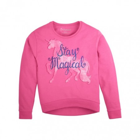 Girl's Hi-Low Crew Sweatshirt