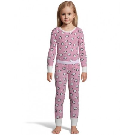 Hanes X-Temp™ Girls' Organic Cotton Printed Thermal Set