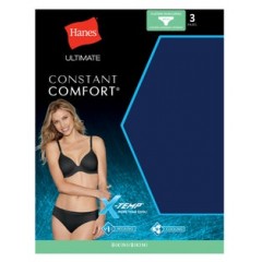 Hanes Ultimate Women's Constant Comfort X-Temp Bikini 3-Pack 