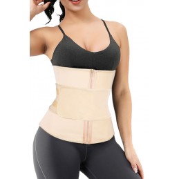 Nude Zipper Front Lose Weight Tummy Compression Belt Waist Trainer