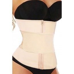 Nude Zipper Front Lose Weight Tummy Compression Belt Waist Trainer