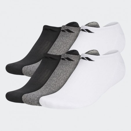 ATHLETIC NO-SHOW SOCKS 6 PAIRS