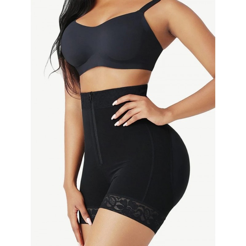 Zipper Butt Lifter High Back Bodysuit
