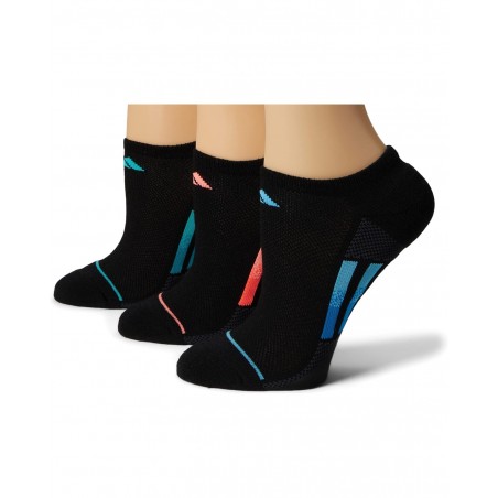 didas® Superlite Stripe 3 No Show Socks 3-Pair.