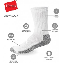 Hanes Men's Work Socks, 6-Pack