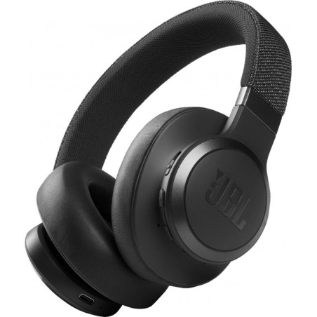 JBL - Live 660NC Wireless Noise Cancelling Over-The-Ear Headphones - Black