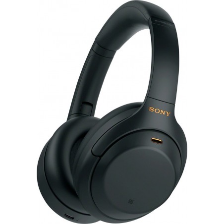 Sony - WH1000XM4 Wireless Noise-Cancelling Over-the-Ear Headphones - Black