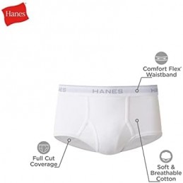 Hanes Men's Cotton Brief Underwear, 9-Pack