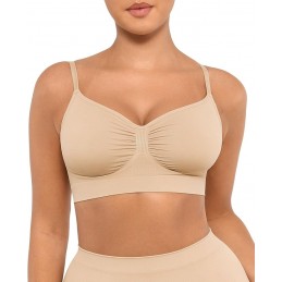 Wireless Supportive Shaping Bra with Adjustable Straps